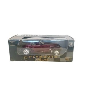 Vintage Metallic Purple Plymouth Prowler Convertible Diecast Car 1/32 Scale 2000